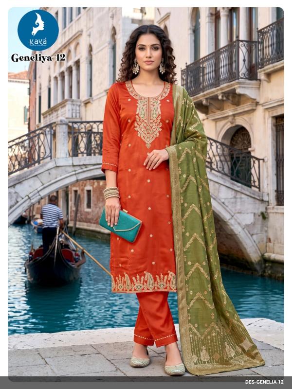 Kaya genelia 3pcs plain kurti wholesale